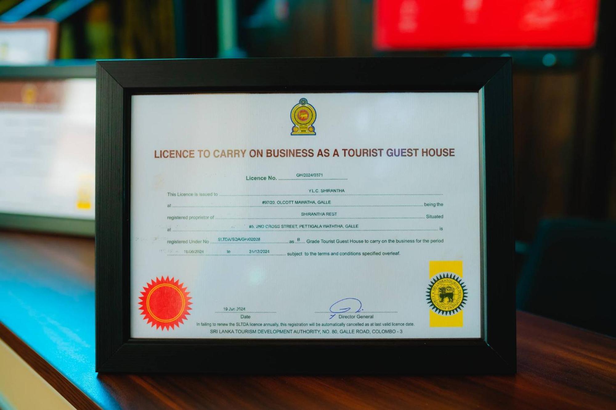 Shirantha Hotel กอลล์ ภายนอก รูปภาพ